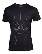 Black Panther Movie T-Shirt Black on Black Face