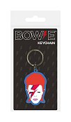 David Bowie Gummi-Schlüsselanhänger Aladdin Sane 6 cm