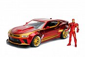 Marvel Diecast Modell 1/24 Iron Man & 2016 Chevrolet Camaro
