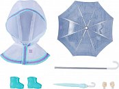 Original Character Zubehör-Set für Nendoroid Doll Actionfiguren Outfit Set Rain Poncho - White
