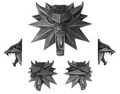 Witcher 3 Wild Hunt Wand-Skulptur Wolf 15 x 15 cm