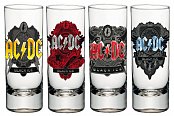 AC/DC Schnapsgläser 4er-Pack Black Ice