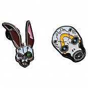 Borderlands Ansteck-Pin Doppelpack Bunny & Psycho Mask