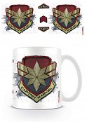 Captain Marvel Tasse Badge