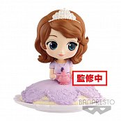 Disney Q Posket SUGIRLY Minifigur Sofia Milky Color Ver. 9 cm --- BESCHAEDIGTE VERPACKUNG