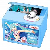 Hatsune Miku GT Project PVC Spardose mit Sound Racing Miku 2019 Ver. Chatting Bank 002 12 cm