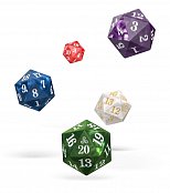 Oakie Doakie Dice W20 Spindown-Würfel Set Marble (5)