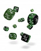 Oakie Doakie Dice W6 Würfel 12 mm Marble/Gemidice Positive & Negative - Grün (14)