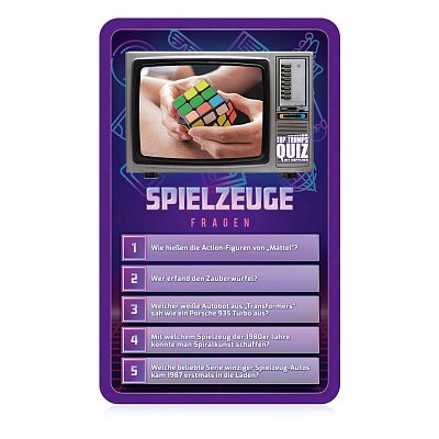 80iger Kartenspiel Quiz in Metallbox *Deutsche Version*