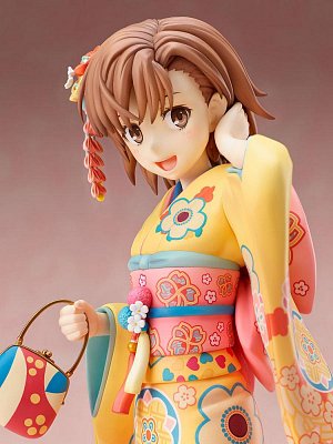 A Certain Scientific Railgun T PVC Statue 1/7 Mikoto Misaka Furisode Version 24 cm