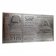 Alien Replik Nostromo Ticket Limited Edition (versilbert)