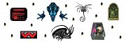 Alien Wand-Sticker Set