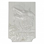 American Werewolf Replik Metallbarren Slaughtered Lamb Pub Sign (versilbert)