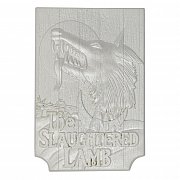 American Werewolf Replik Metallbarren Slaughtered Lamb Pub Sign (versilbert)