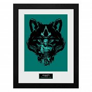 Assassins Creed Valhalla Collector Print Poster im Rahmen Wolf
