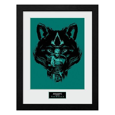Assassins Creed Valhalla Collector Print Poster im Rahmen Wolf
