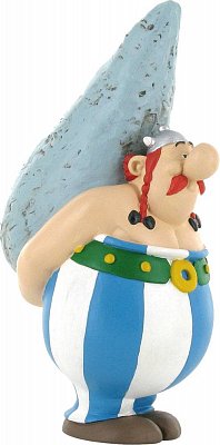 Asterix Figur Obelix mit Hinkelstein 12 cm