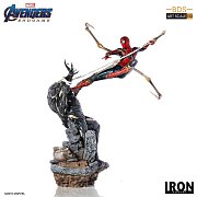 Avengers: Endgame BDS Art Scale Statue 1/10 Iron Spider vs Outrider 36 cm --- BESCHAEDIGTE VERPACKUNG