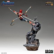 Avengers: Endgame BDS Art Scale Statue 1/10 Iron Spider vs Outrider 36 cm --- BESCHAEDIGTE VERPACKUNG