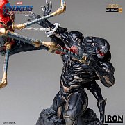 Avengers: Endgame BDS Art Scale Statue 1/10 Iron Spider vs Outrider 36 cm --- BESCHAEDIGTE VERPACKUNG