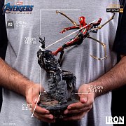 Avengers: Endgame BDS Art Scale Statue 1/10 Iron Spider vs Outrider 36 cm --- BESCHAEDIGTE VERPACKUNG