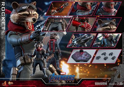 Avengers: Endgame Movie Masterpiece Actionfigur 1/6 Rocket 16 cm