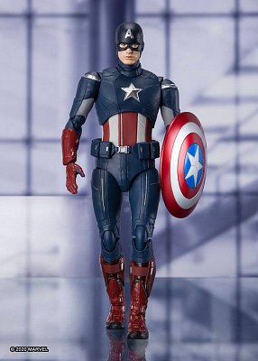 Avengers: Endgame S.H. Figuarts Actionfigur Captain America Cap VS. Cap Edition 15 cm