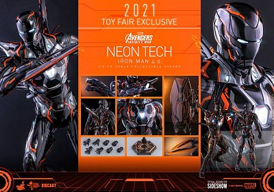 Avengers: Infinity War Actionfigur 1/6 Iron Man Neon Tech 4.0 2021 Toy Fair Exclusive 32 cm