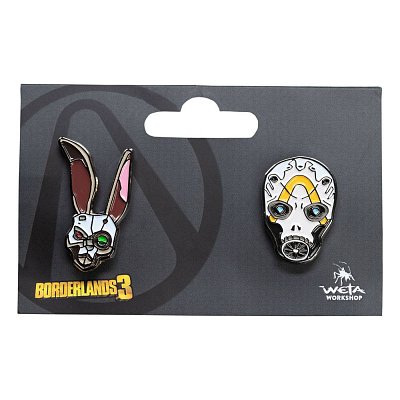 Borderlands Ansteck-Pin Doppelpack Bunny & Psycho Mask