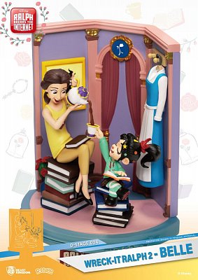Chaos im Netz D-Stage PVC Diorama Belle & Vanellope 15 cm --- BESCHAEDIGTE VERPACKUNG