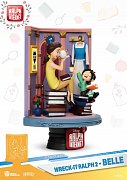 Chaos im Netz D-Stage PVC Diorama Belle & Vanellope 15 cm --- BESCHAEDIGTE VERPACKUNG
