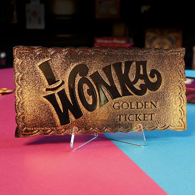 Charlie und die Schokoladenfabrik Replik Mini Golden Ticket