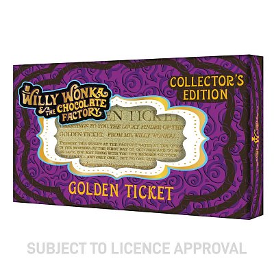 Charlie und die Schokoladenfabrik Replik Mini Golden Ticket