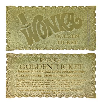 Charlie und die Schokoladenfabrik Replik Mini Golden Ticket