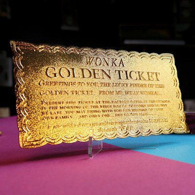 Charlie und die Schokoladenfabrik Replik Mini Golden Ticket