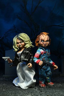 Chucky und seine Braut Clothed Actionfiguren Doppelpack Chucky & Tiffany 14 cm