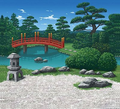 Custom Stage Zubehör-Set für Nendoroid und Figma Actionfiguren Seaside & Japanese Garden
