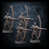 Dark Souls Brettspiel Miniatures Silver Knight Greatbowmen