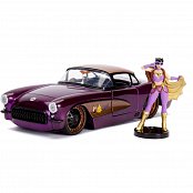 DC Bombshells Diecast Modell Hollywood Rides 1/24 1957 Chevy Corvette mit Batgirl Figur