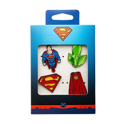 DC Comics Ansteck-Pin 4er-Pack Superman