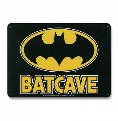 DC Comics Blechschild Batcave 15 x 21 cm