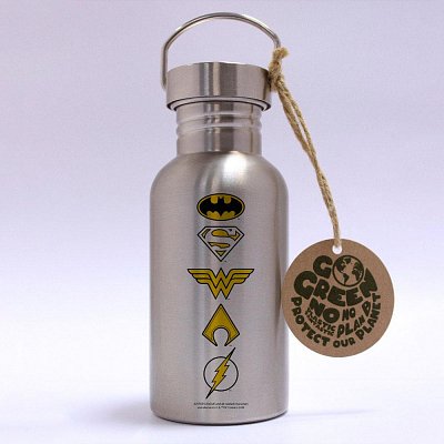 DC Comics Edelstahl-Trinkflasche Logos