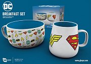 DC Comics Frühstücks-Set Logos