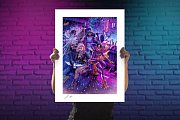 DC Comics Kunstdruck Birds of Prey by John Keaveney 46 x 61 cm - ungerahmt