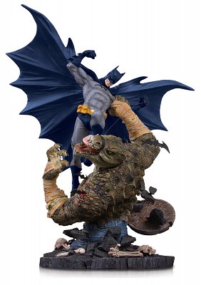 DC Comics Mini Battle Statue Batman vs. Killer Croc 21 cm --- BESCHAEDIGTE VERPACKUNG