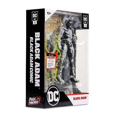 DC Direct Page Punchers Actionfigur & Comic Black Adam (Line Art Variant) 18 cm