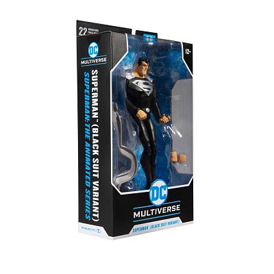 DC Multiverse Actionfigur Superman Black Suit Variant (Superman: The Animated Series) 18 cm