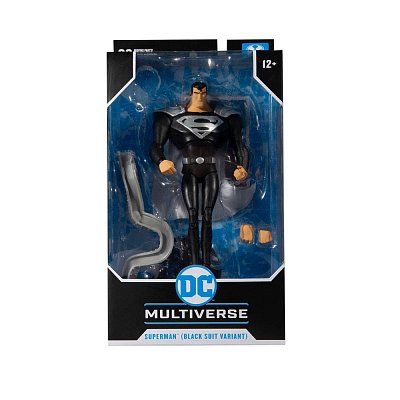 DC Multiverse Actionfigur Superman Black Suit Variant (Superman: The Animated Series) 18 cm