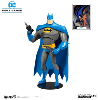 DC Multiverse Animated Actionfigur Animated Batman Variant Blue/Gray 18 cm --- BESCHAEDIGTE VERPACKUNG