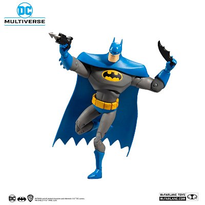 DC Multiverse Animated Actionfigur Animated Batman Variant Blue/Gray 18 cm --- BESCHAEDIGTE VERPACKUNG
